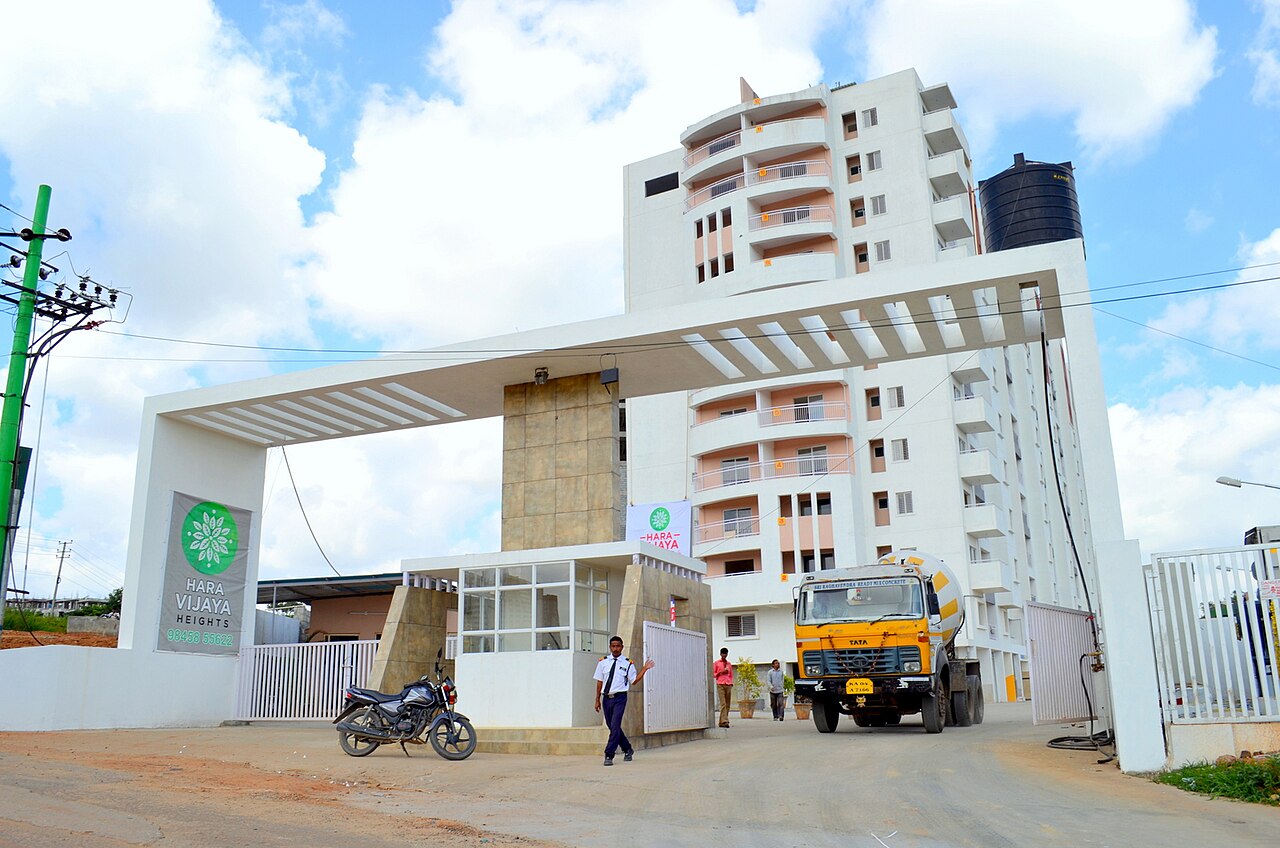 Exterior facade of a modern building